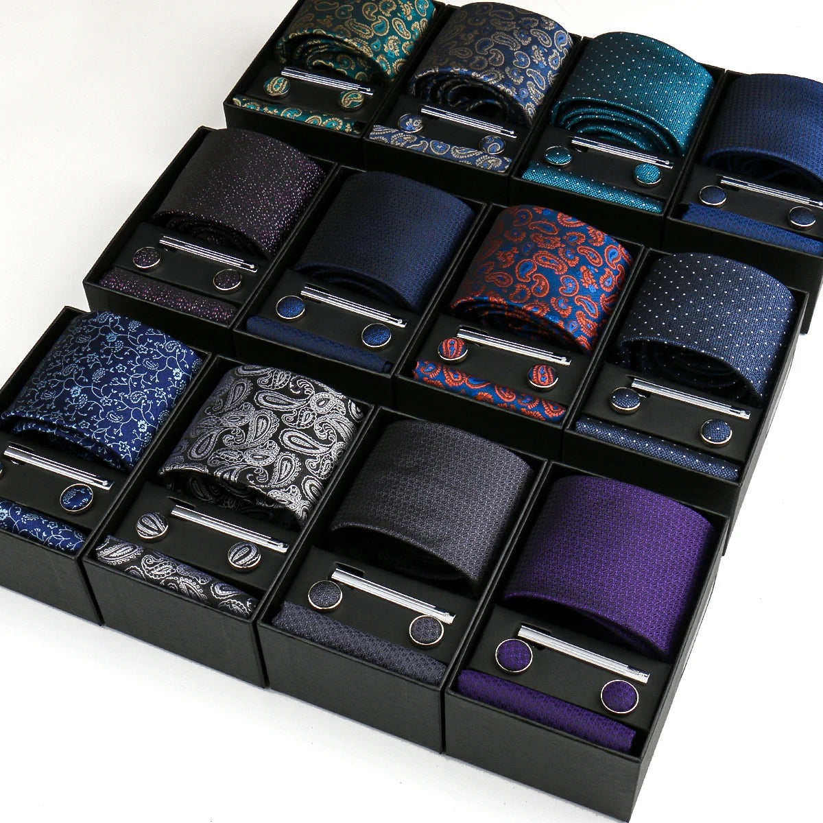 Luxury Tie Set For Men Wedding Gift Box