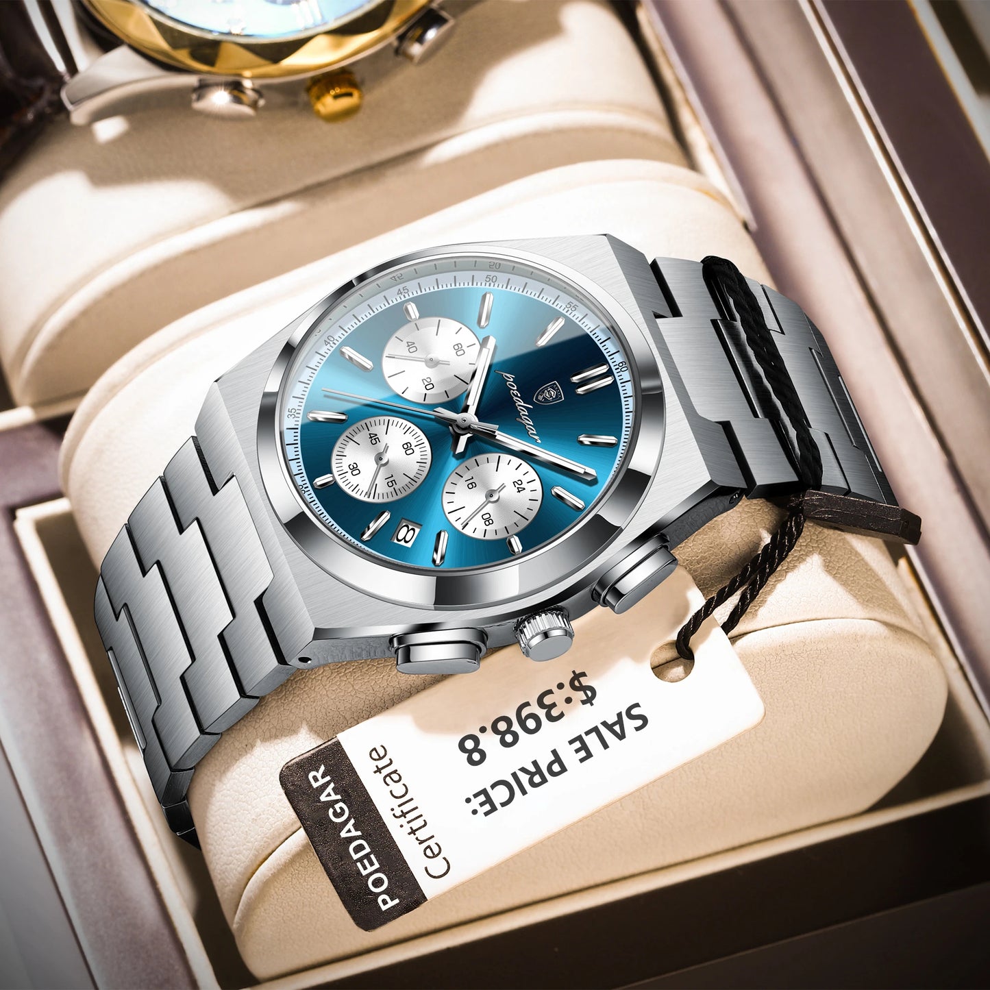POEDAGAR Luxury Man Quartz Watch Sport Military Watch For Men