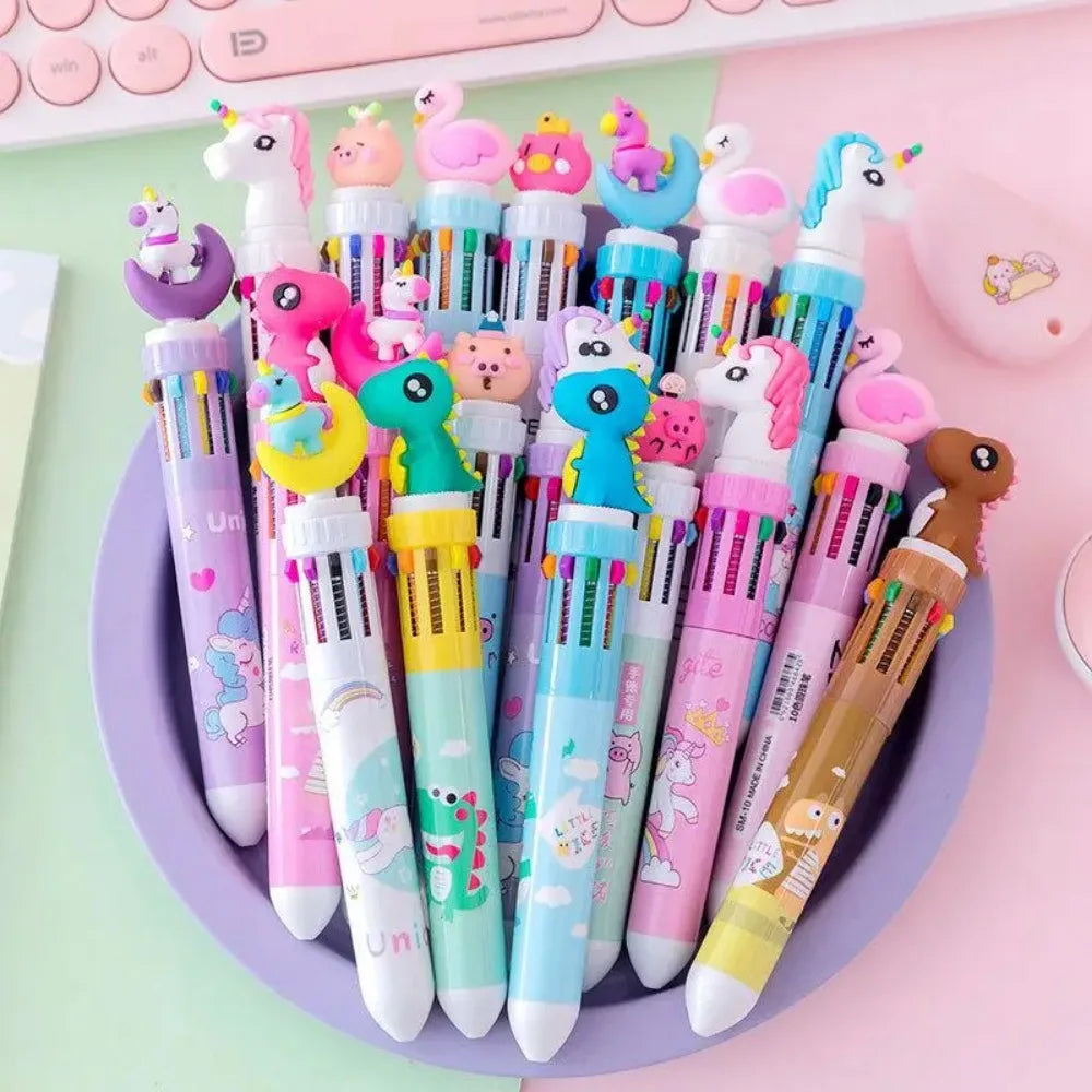 5-20 Pcs10 Color Cartoon Pen Kids Gifts Birthday Party