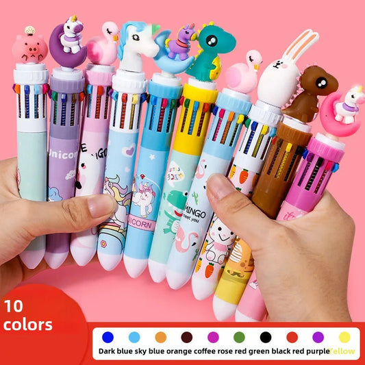 5-20 Pcs10 Color Cartoon Pen Kids Gifts Birthday Party