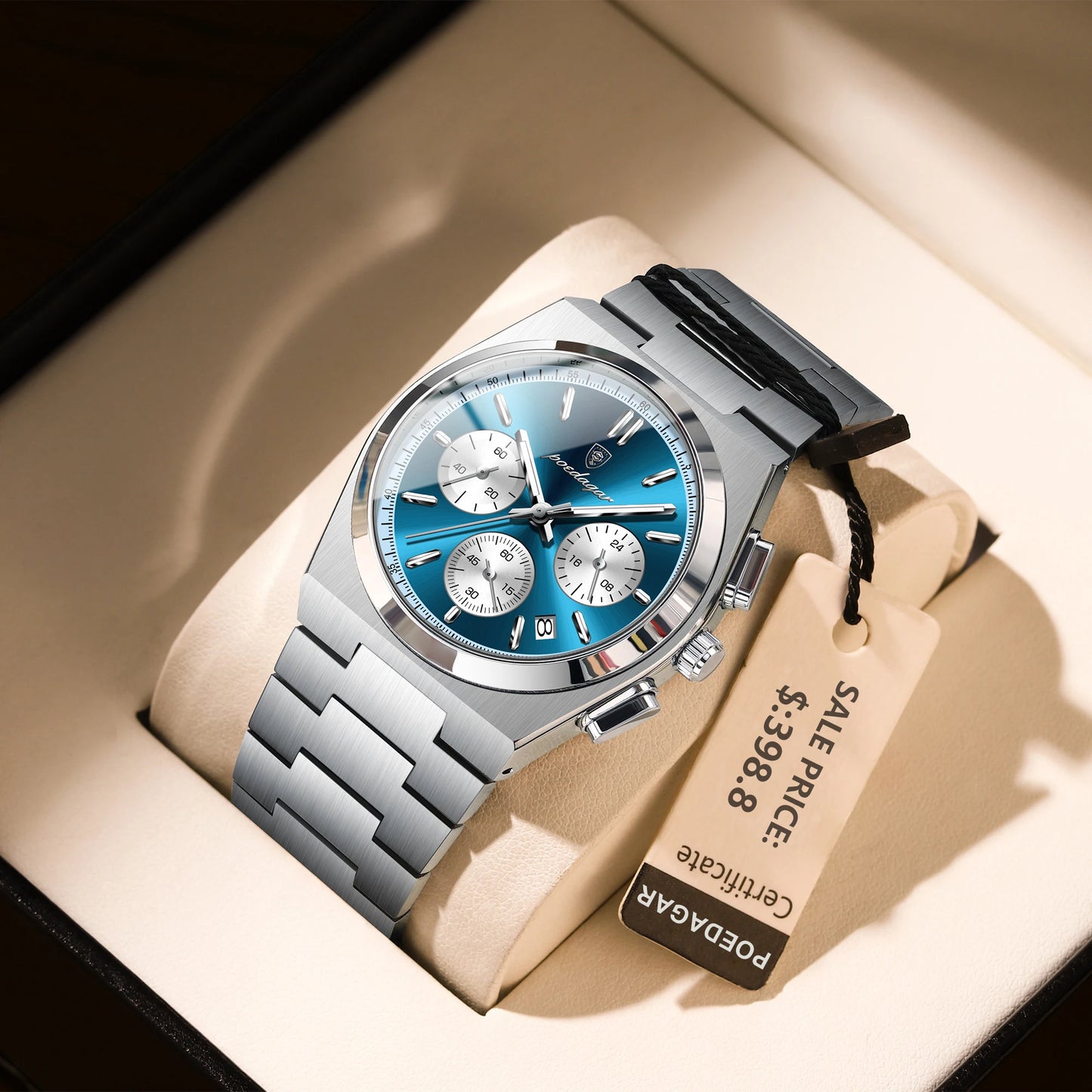 POEDAGAR Luxury Man Quartz Watch Sport Military Watch For Men