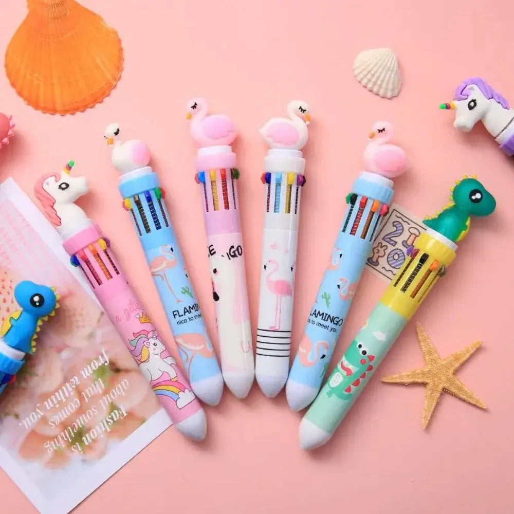 5-20 Pcs10 Color Cartoon Pen Kids Gifts Birthday Party