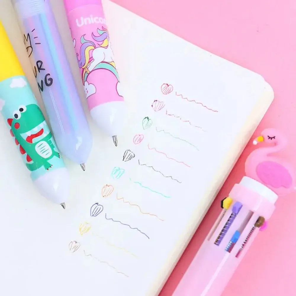 5-20 Pcs10 Color Cartoon Pen Kids Gifts Birthday Party