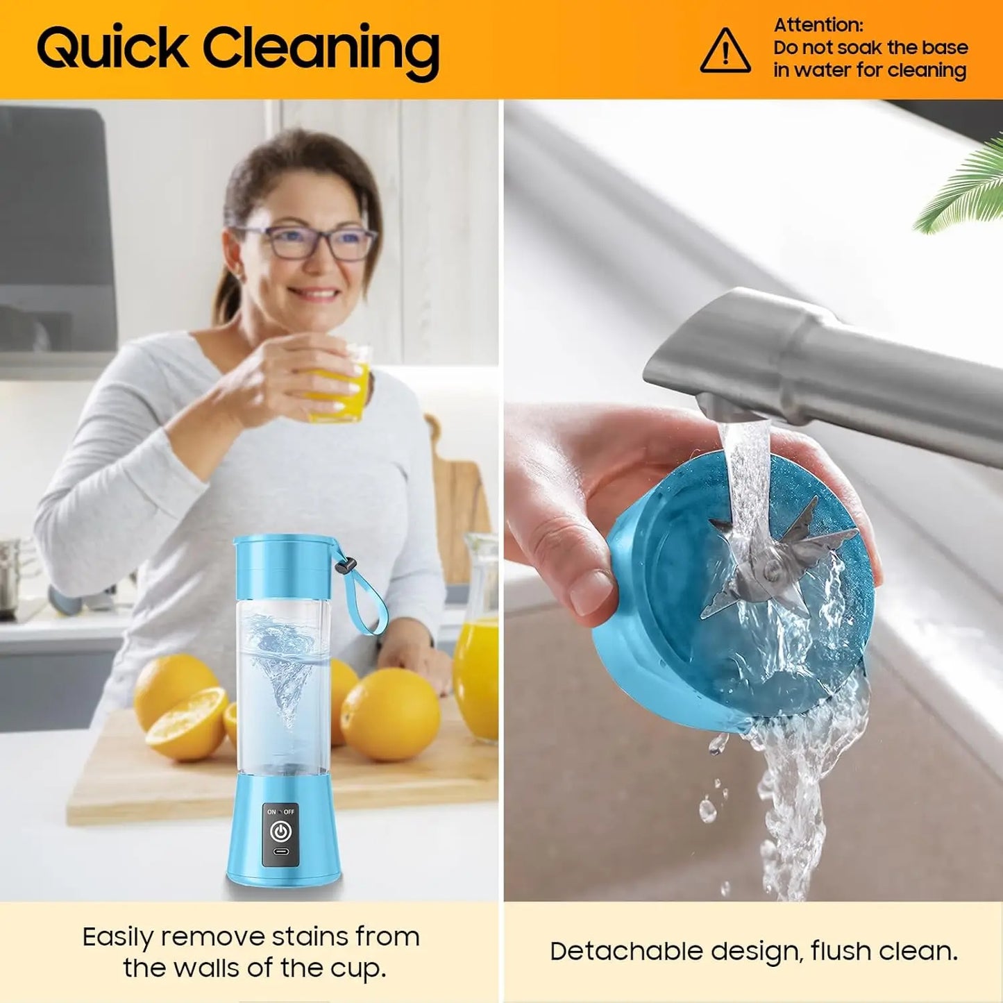 380ml household juice mixer mini electric juicer USB